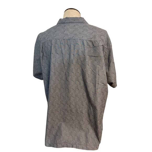 Tommy Bahama Mens Grey Short Sleeve Button-Up Shirt 65% Cotton 35% Silk 3XL - Picture 2 of 5